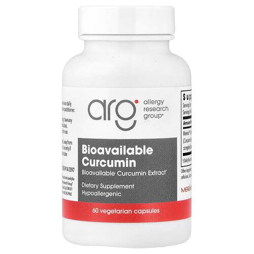 Allergy Research Group Bioavailable Curcumin 60 Vegetarian Capsules 500 Mg Per Capsule product image