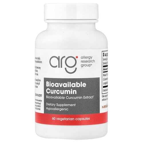 Allergy Research Group Bioavailable Curcumin 60 Vegetarian Capsules 500 Mg Per Capsule product image