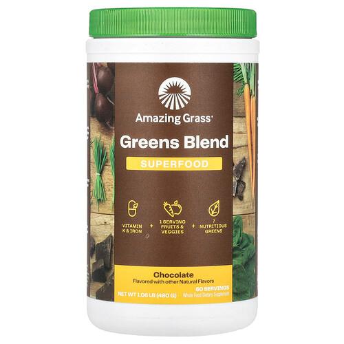 Amazing Grass Greens Blend Superfood Chocolate 1 06 Oz 480 G product image