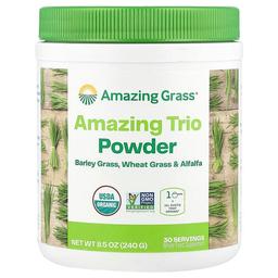Amazing Grass Amazing Trio Powder Barley Grass Wheat Grass Alfalfa 8 5 Oz 240 G