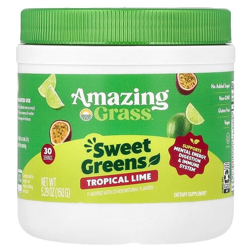 Amazing Grass Sweet Greens Tropical Lime 5 29 Oz 150 G product image