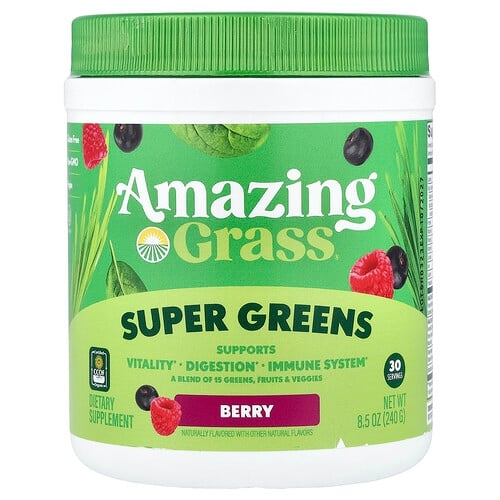 Amazing Grass Super Greens Berry 8 5 Oz 240 G product image