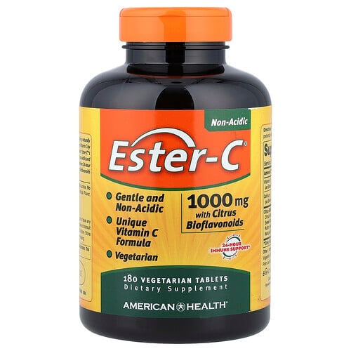 American Health Ester C With Citrus Bioflavonoids 180 Vegetarian Tablets product image
