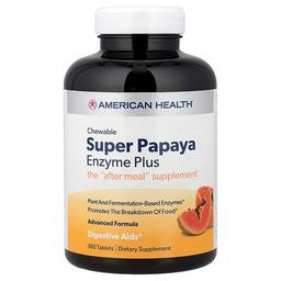 American Health Chewable Super Papaya Enzyme Plus 360 Tablets