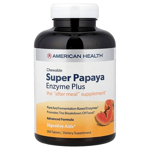 American Health Chewable Super Papaya Enzyme Plus 360 Tablets product image
