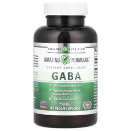 Amazing Nutrition Gaba 750 Mg 100 Veggie Capsules