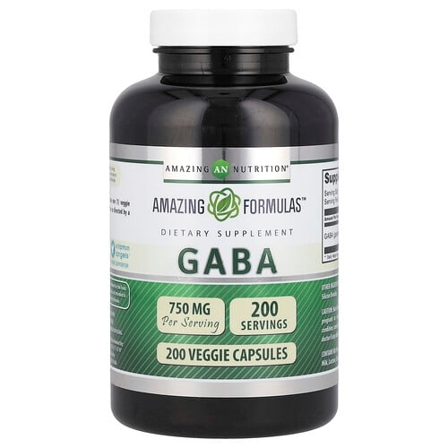 Amazing Nutrition Gaba 750 Mg 200 Veggie Capsules product image