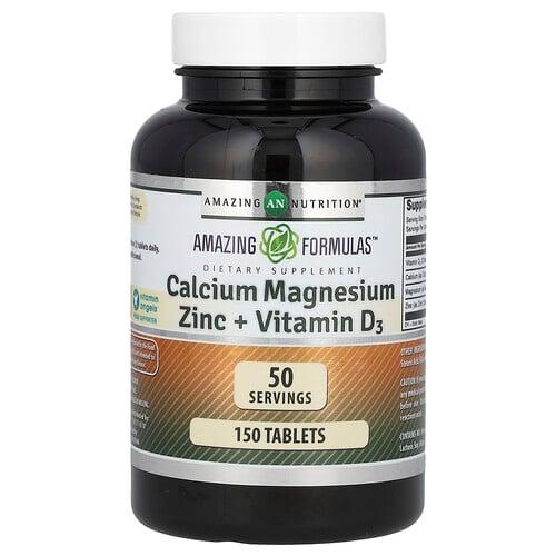 Amazing Nutrition Amazing Formulas Calcium Magnesium Zinc Vitamin D3 150 Tablets product image