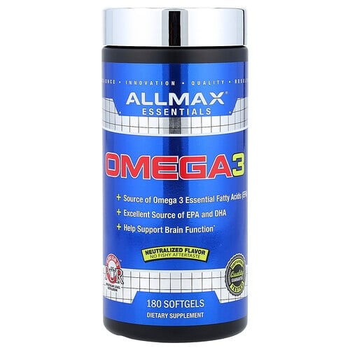 Allmax Essentials Omega 3 180 Softgels product image