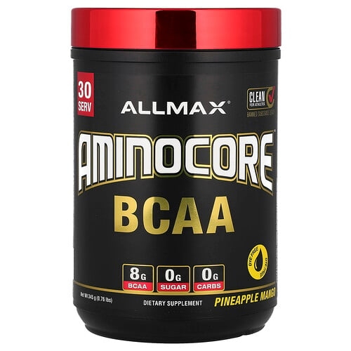 Allmax Aminocore Bcaa Pineapple Mango 0 76 Lbs 345 G product image