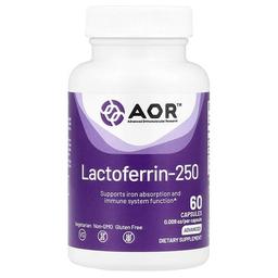 Advanced Orthomolecular Research Aor Lactoferrin 250 250 Mg 60 Capsules