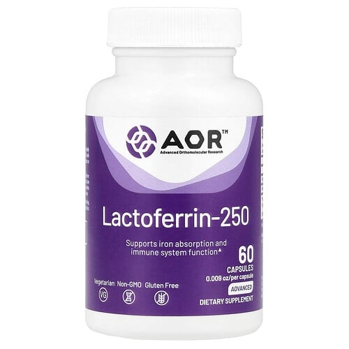 Advanced Orthomolecular Research Aor Lactoferrin 250 250 Mg 60 Capsules product image