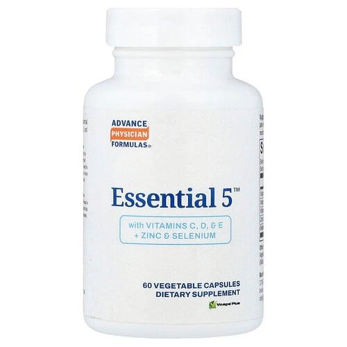Advance Physician Formulas Essential 5 With Vitamins C D E Zinc Selenium 60 Vegetable Capsules product image