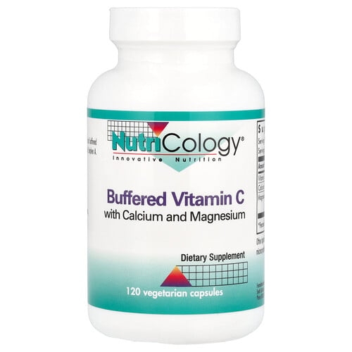 Nutricology Buffered Vitamin C With Calcium And Magnesium 120 Vegetarian Capsules product image