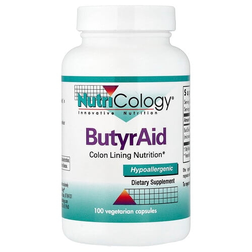 Nutricology Butyraid 100 Vegetarian Capsules product image