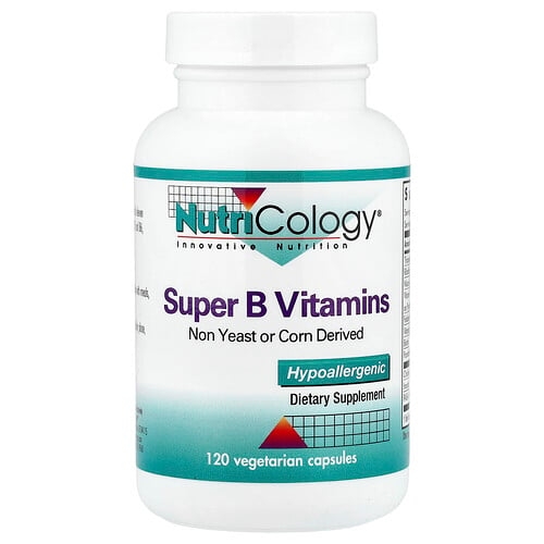 Nutricology Super B Vitamins 120 Vegetarian Capsules product image