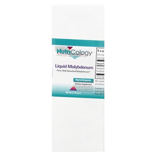 Nutricology Liquid Molybdenum 1 Fl Oz 30 Ml product image