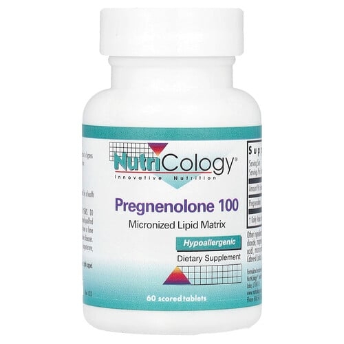 Nutricology Pregnenolone 100 100 Mg 60 Scored Tablets product image