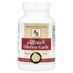 Arizona Natural Allirich Odorless Garlic 90 Caps 170 Mg Per Capsule