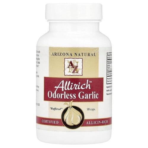 Arizona Natural Allirich Odorless Garlic 90 Caps 170 Mg Per Capsule product image