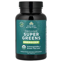 Ancient Nutrition Organic Super Greens Energizer 90 Tablets