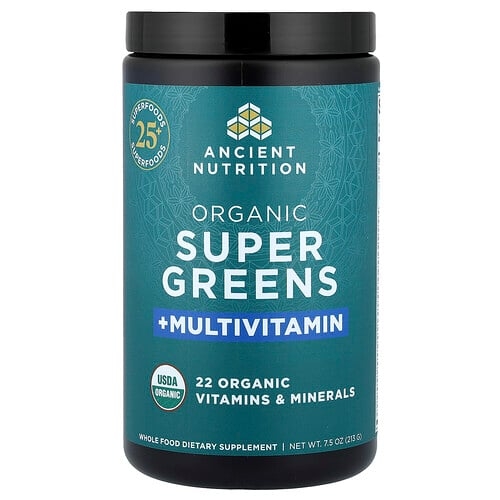 Ancient Nutrition Organic Super Greens Multivitamin 7 5 Oz 213 G product image