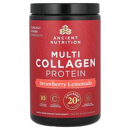 Ancient Nutrition Multi Collagen Protein Strawberry Lemonade 1 13 Lbs 513 G