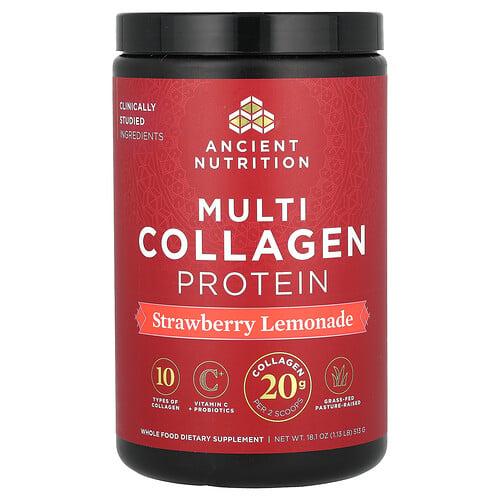 Ancient Nutrition Multi Collagen Protein Strawberry Lemonade 1 13 Lbs 513 G product image