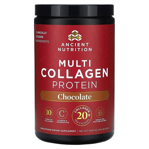 Ancient Nutrition Multi Collagen Protein Chocolate 1 04 Lb 472 G product image