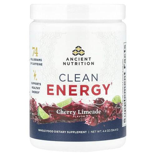 Ancient Nutrition Clean Energy Cherry Limeade 4 4 Oz 124 4 G product image
