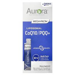 Aurora Nutrascience Liposomal Coq10 Pqq 32 Packets 0 68 Fl Oz 20 Ml Each
