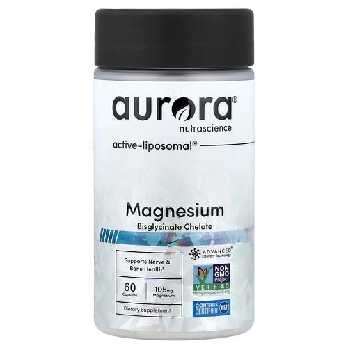 Aurora Nutrascience Magnesium Bisglycinate Chelate 60 Capsules product image