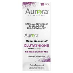 Aurora Nutrascience Nano Liposomal Glutathione Liposomal Drink Mix 10 Packets 0 32 Oz 9 G Each