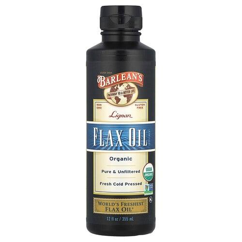 발린스 Barlean's, 유기농 리그난 아마 오일, 355ml(12fl oz) product image