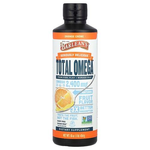 Barlean S Total Omega Omega 3 6 9 Orange Creme 2 400 Mg 16 Oz 454 G product image