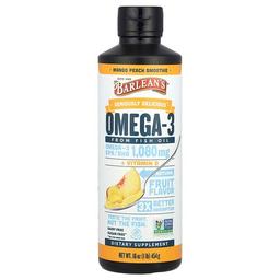 Barlean S Seriously Delicious Omega 3 From Fish Oil Vitamin D Mango Peach Smoothie 16 Oz 454 G