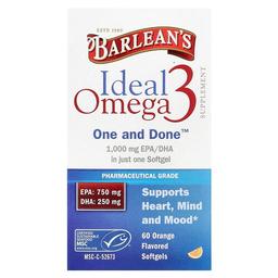 Barlean S Ideal Omega 3 Orange 60 Softgels