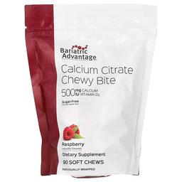 Bariatric Advantage Calcium Citrate Chewy Bite Sugar Free Raspberry 90 Soft Chews