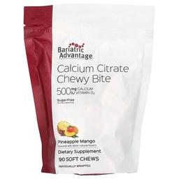 Bariatric Advantage Calcium Citrate Chewy Bite Sugar Free Pineapple Mango 90 Soft Chews