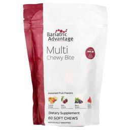 Bariatric Advantage Multi Chewy Bite Assorted Fruit 60 Soft Chews