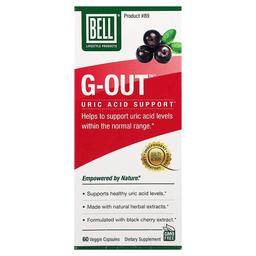 Bell Lifestyle G Out Uric Acid Support 60 Veggie Capsules