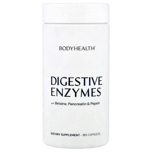 바디헬스 BodyHealth, 베타인, 판크레아틴 및 펩신 함유 소화 효소, 캡슐 180정 product image