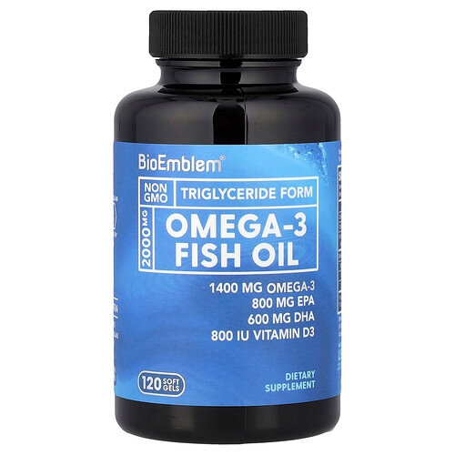Bioemblem Omega 3 Fish Oil 120 Soft Gels product image