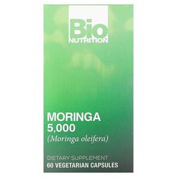 Bio Nutrition Moringa 5 000 Mg 60 Vegetarian Capsules