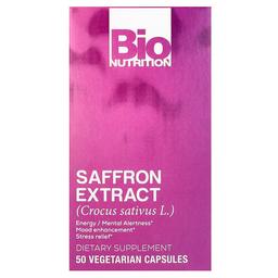 Bio Nutrition Saffron Extract 88 5 Mg 50 Vegetarian Capsules