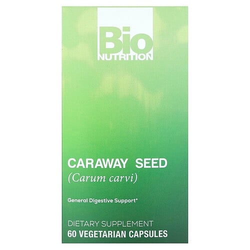 Bio Nutrition Caraway Seed 60 Vegetarian Capsules 500 Mg Per Capsule product image