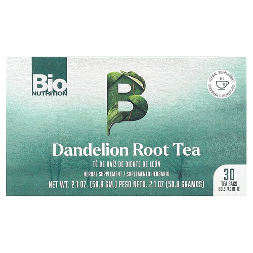Bio Nutrition Dandelion Root Tea Caffeine Free 30 Tea Bags 2 1 Oz 58 8 G product image