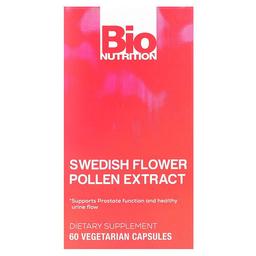 Bio Nutrition Swedish Flower Pollen Extract 500 Mg 60 Vegetarian Capsules