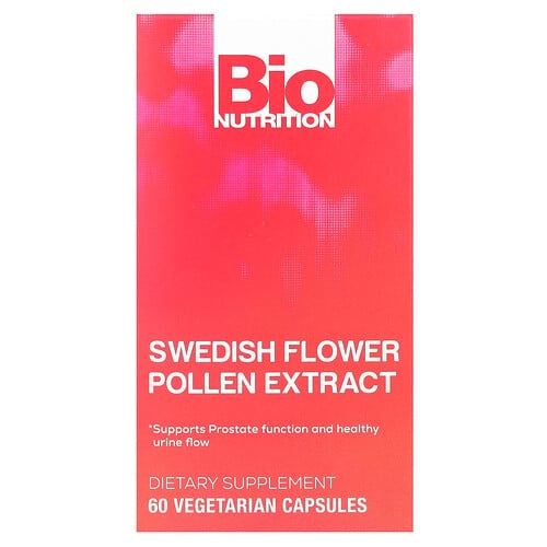 Bio Nutrition Swedish Flower Pollen Extract 500 Mg 60 Vegetarian Capsules product image