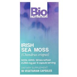Bio Nutrition Irish Sea Moss 90 Vegetarian Capsules 750 Mg Per Capsule